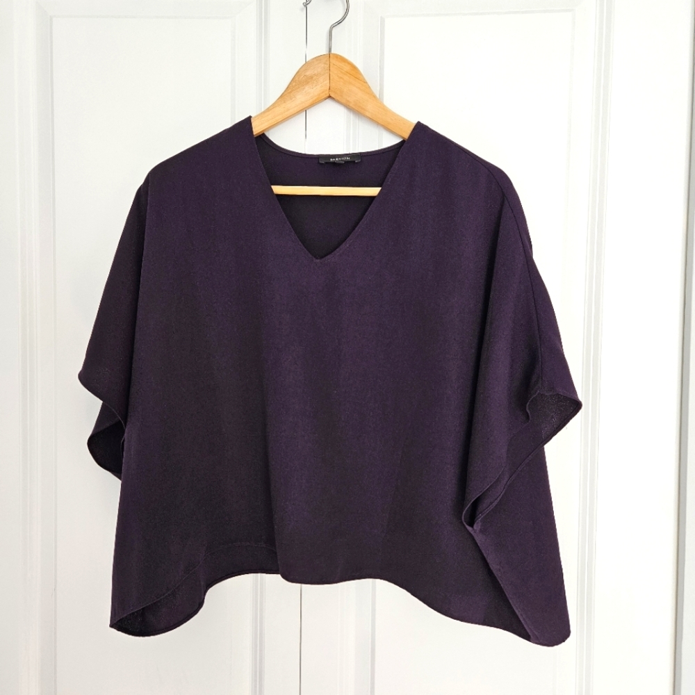 🔵BOGO Aritzia Babaton Purple Flowy Andy V-Neck Top